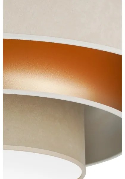 Duolla - LED Mennyezeti lámpa LUNETA LED/26W/230V átm. 60 cm 4000K krémes/arany