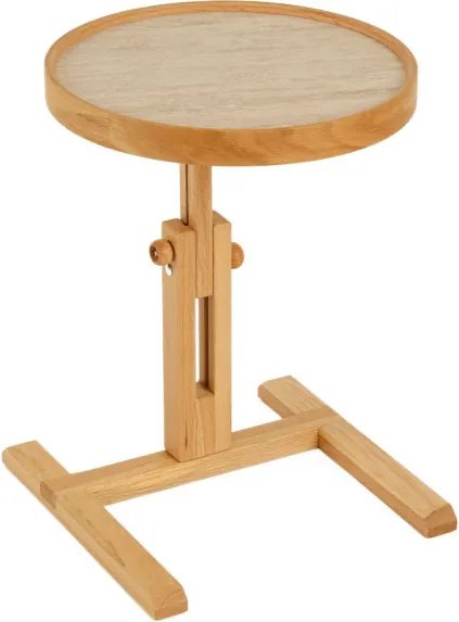 Opus Yuvarlak 40 - Oak, Travertine