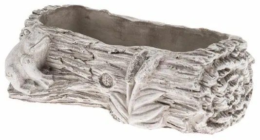 Beton virágcserép Béka törzs, 27 x 8,5 x 15,5 cm