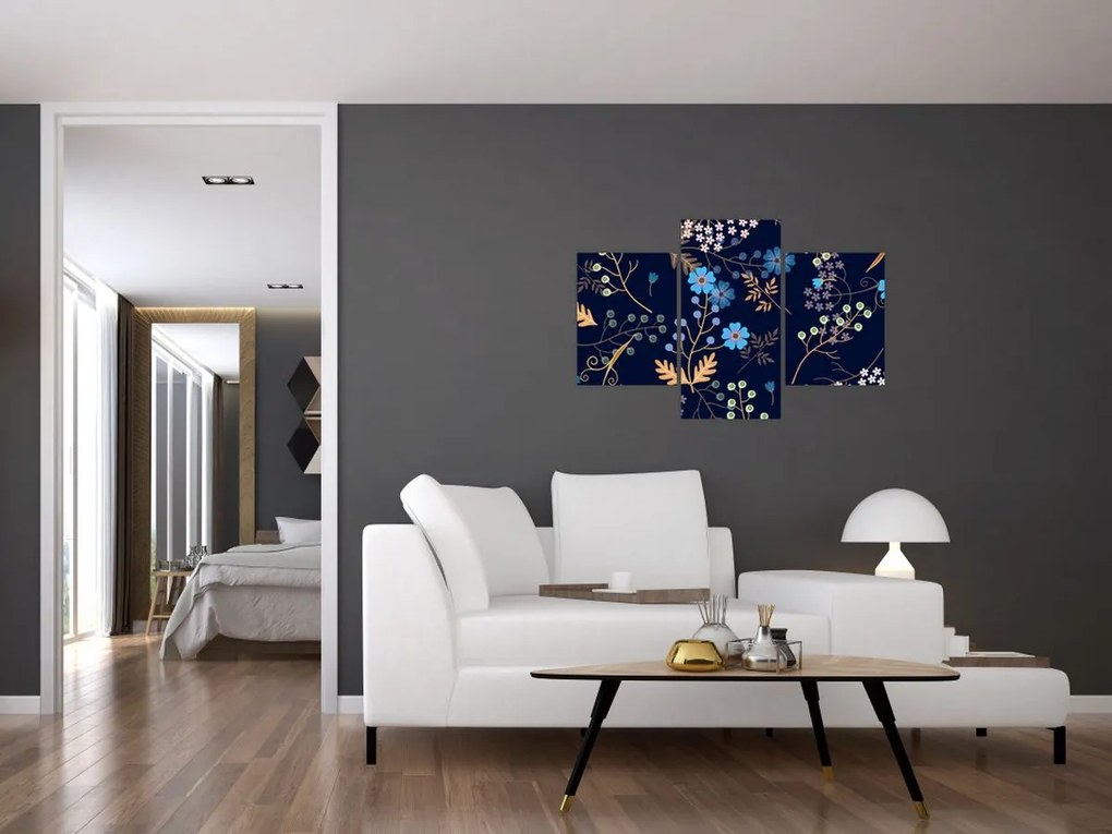 Kép - Őszi virágok (90x60 cm)