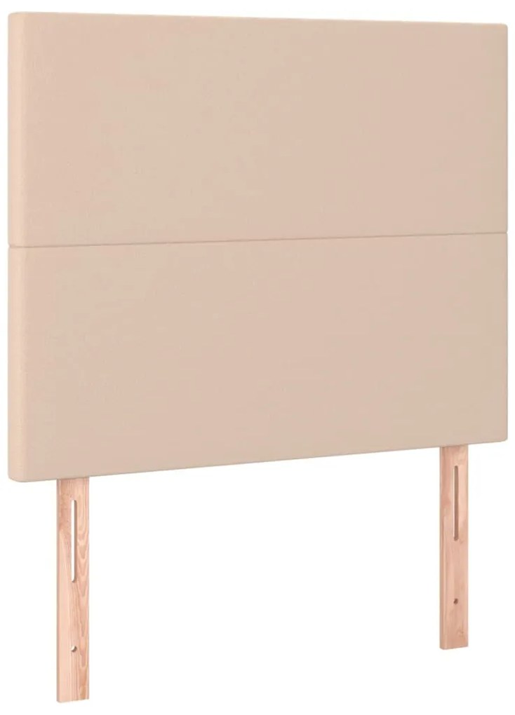 cappuccino műbőr LED-es fejtámla 90x5x118/128 cm