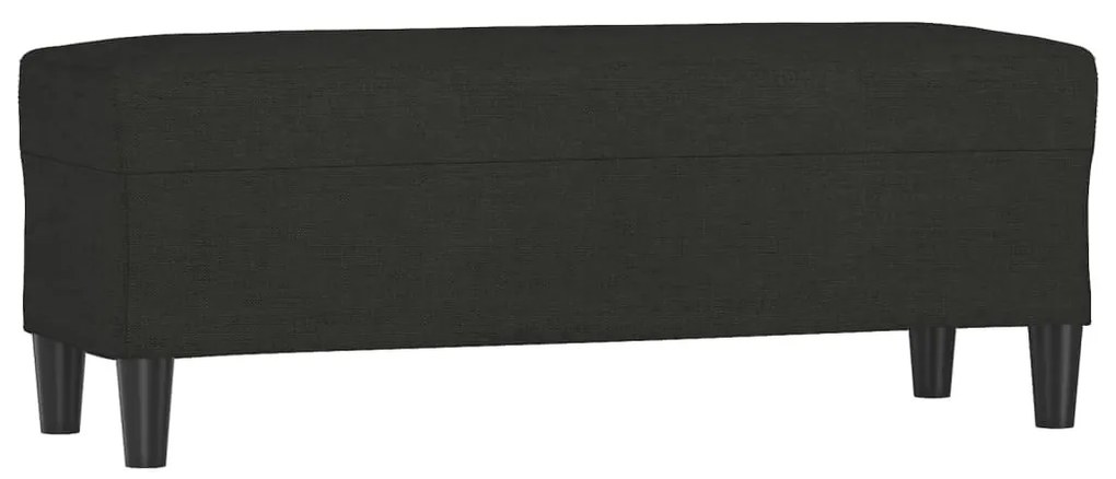 fekete szövet pad 100 x 35 x 41 cm