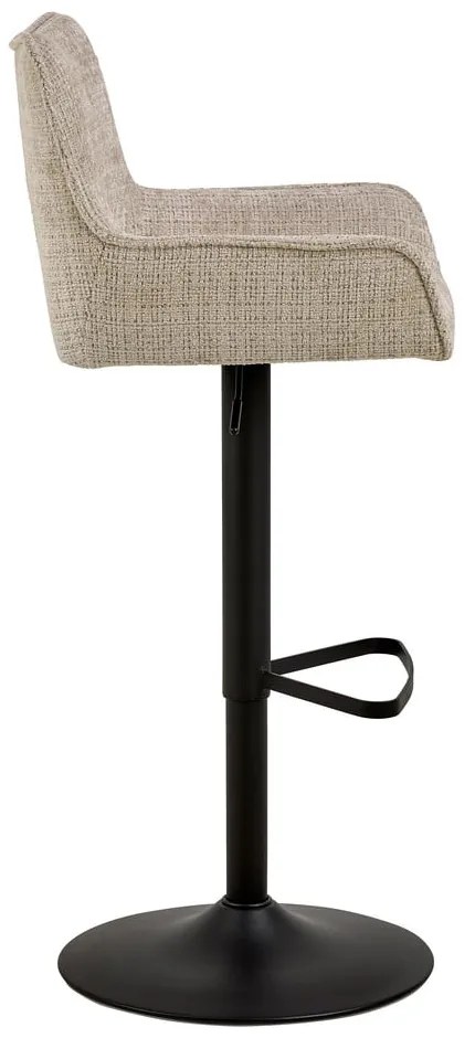 Bézs állítható magasságú karfás bárszék (ülésmagasság 85 cm) Eddie – Actona