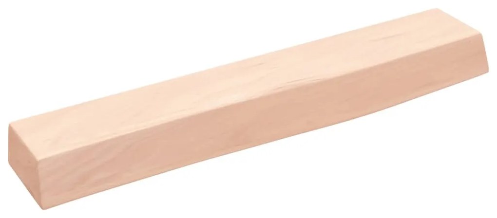 kezeletlen tömör tölgyfa fali polc 60x10x6 cm