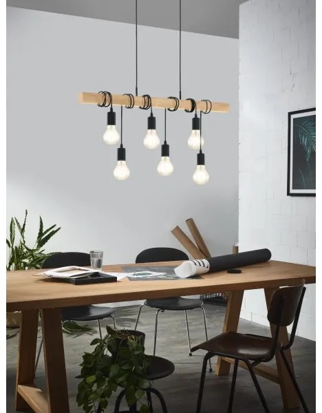 Eglo 43513 - TOWNSHEND kábeles csillár 6xE27/60W/230V