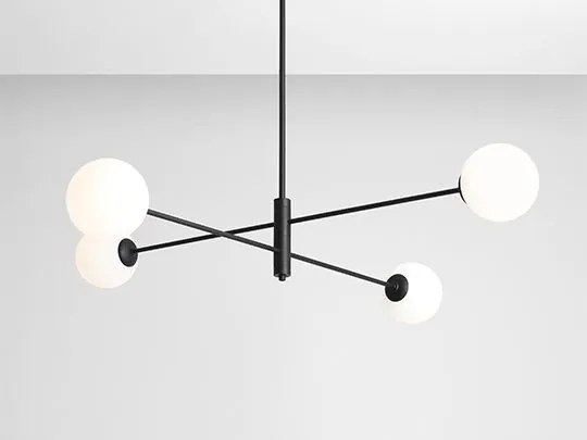 ALDEX 1090PL_L1 HOMME Többágú Függesztett Lámpa Fekete E14 IP20