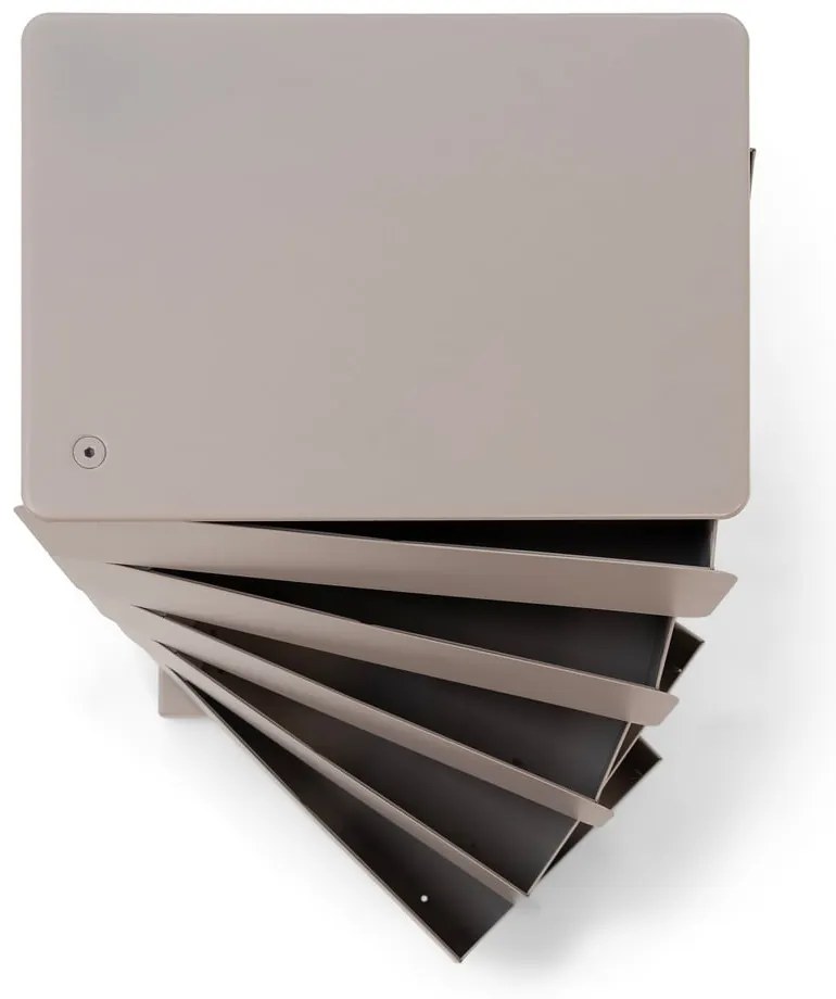 Szürkésbarna fém komód 37x72x26 cm Joey – Spinder Design