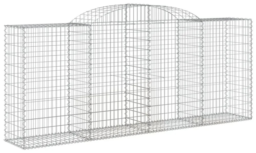 17 db íves horganyzott vas gabion kosár 300x50x120/140 cm