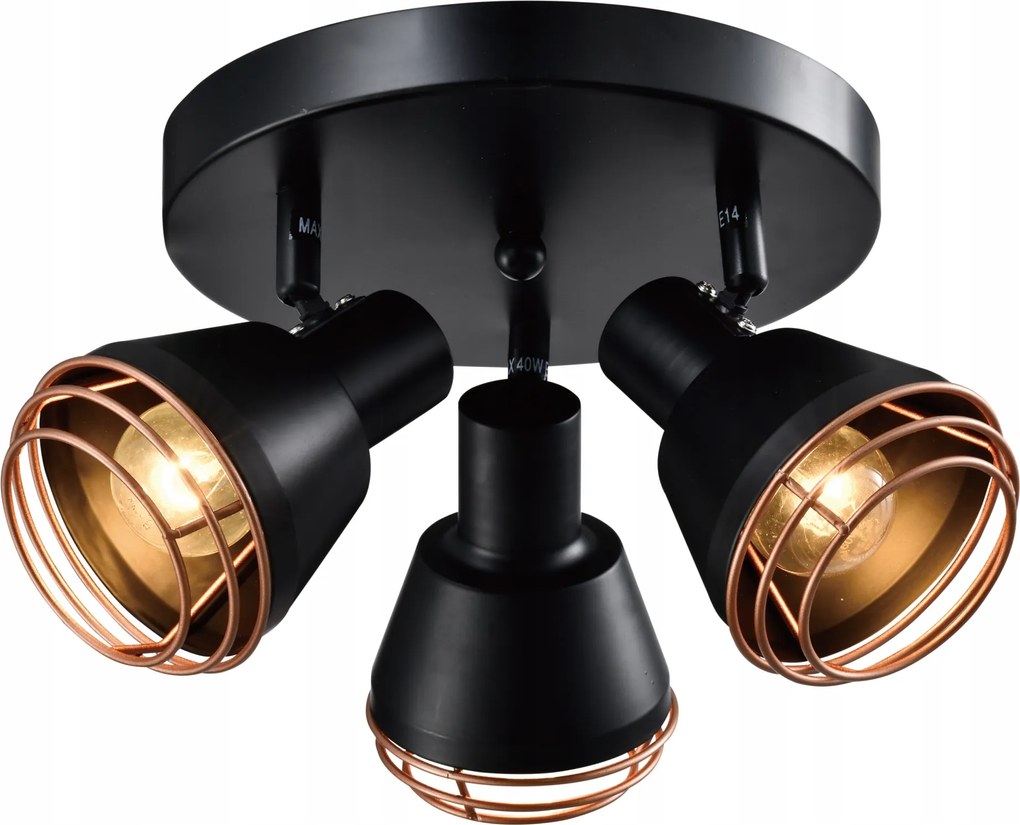 Kerek, mozgatható lámpa 3XE14 Neria Candellux