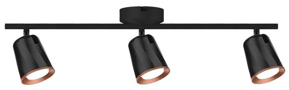 LED Spotlámpa 3xLED/5W/230V 3000K fekete