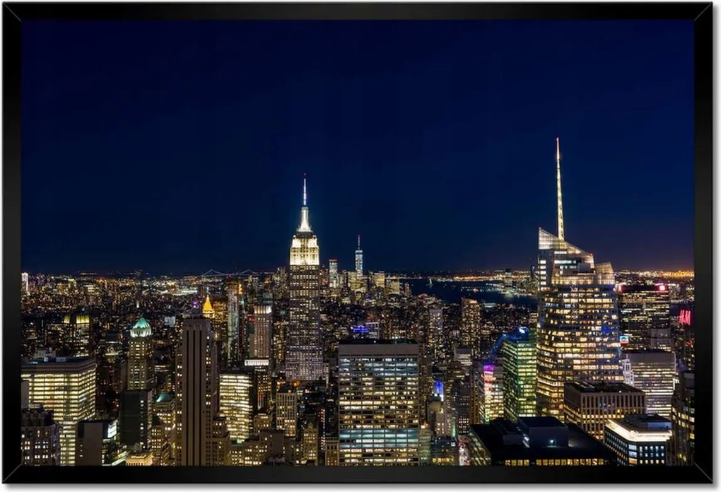 Poszterek keretben 60x40 New York felülnézet