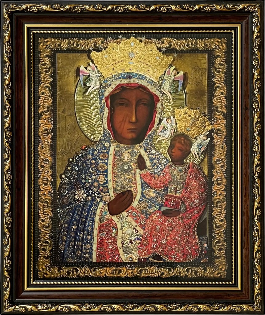 Vászonkép 31x26 Szűz Mária Dekoratív Keret