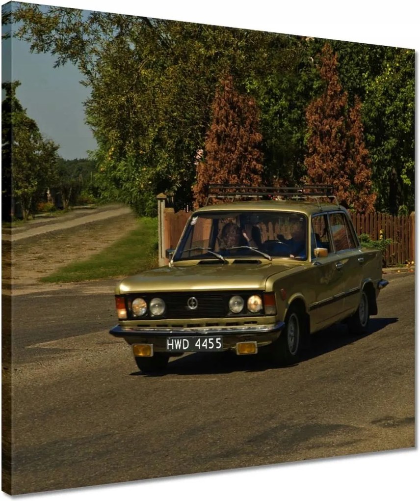 Vászonkép 40x40 Nagy Fiat 125P Lengyel