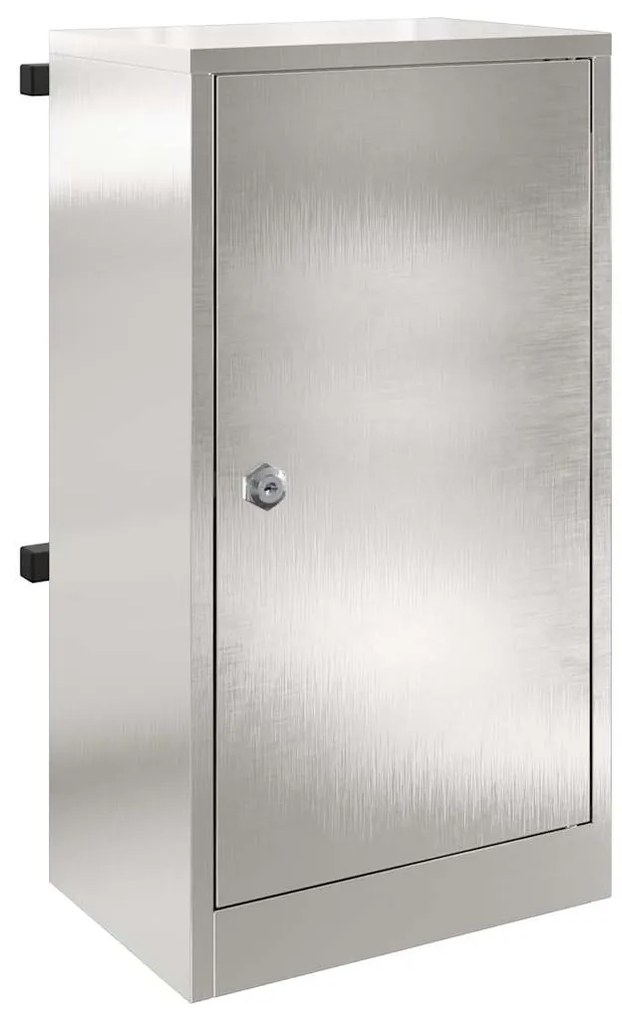 postaláda Fekete 30 x 23 x 55 cm Rozsdamentes acél