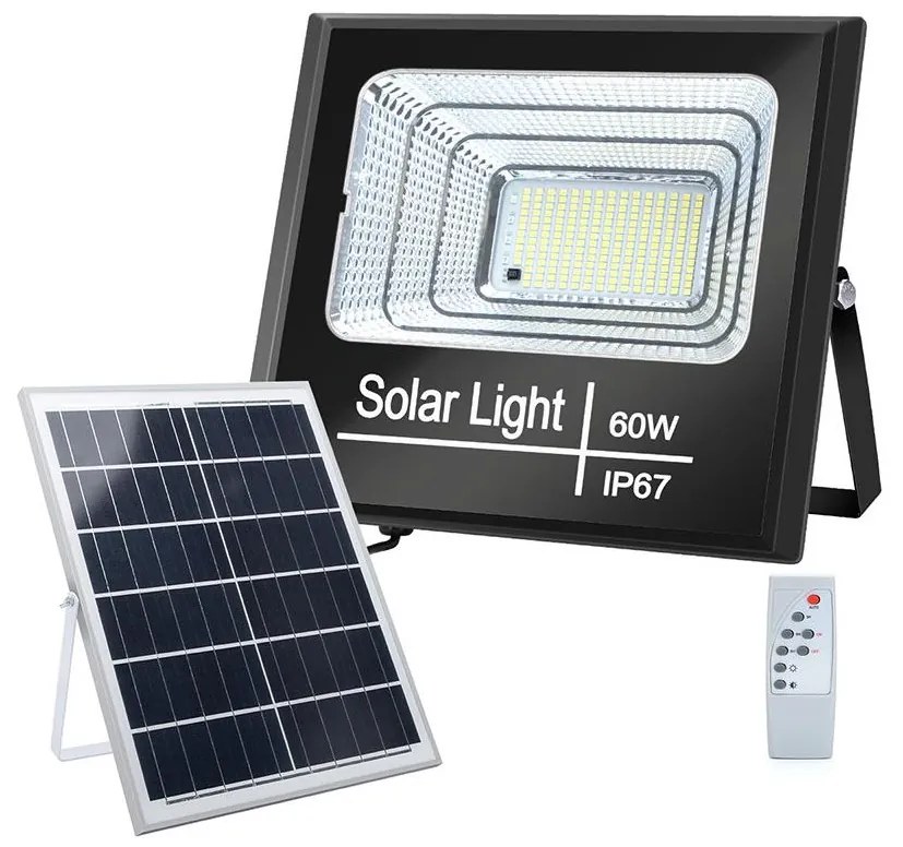 Aigostar B.V. Aigostar - LED Dimmelhető napelemes reflektor LED/60W/3,2V IP67 + távirányító AI0065