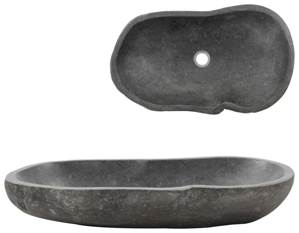 Ovális folyami kő mosdókagyló 60 - 70 cm