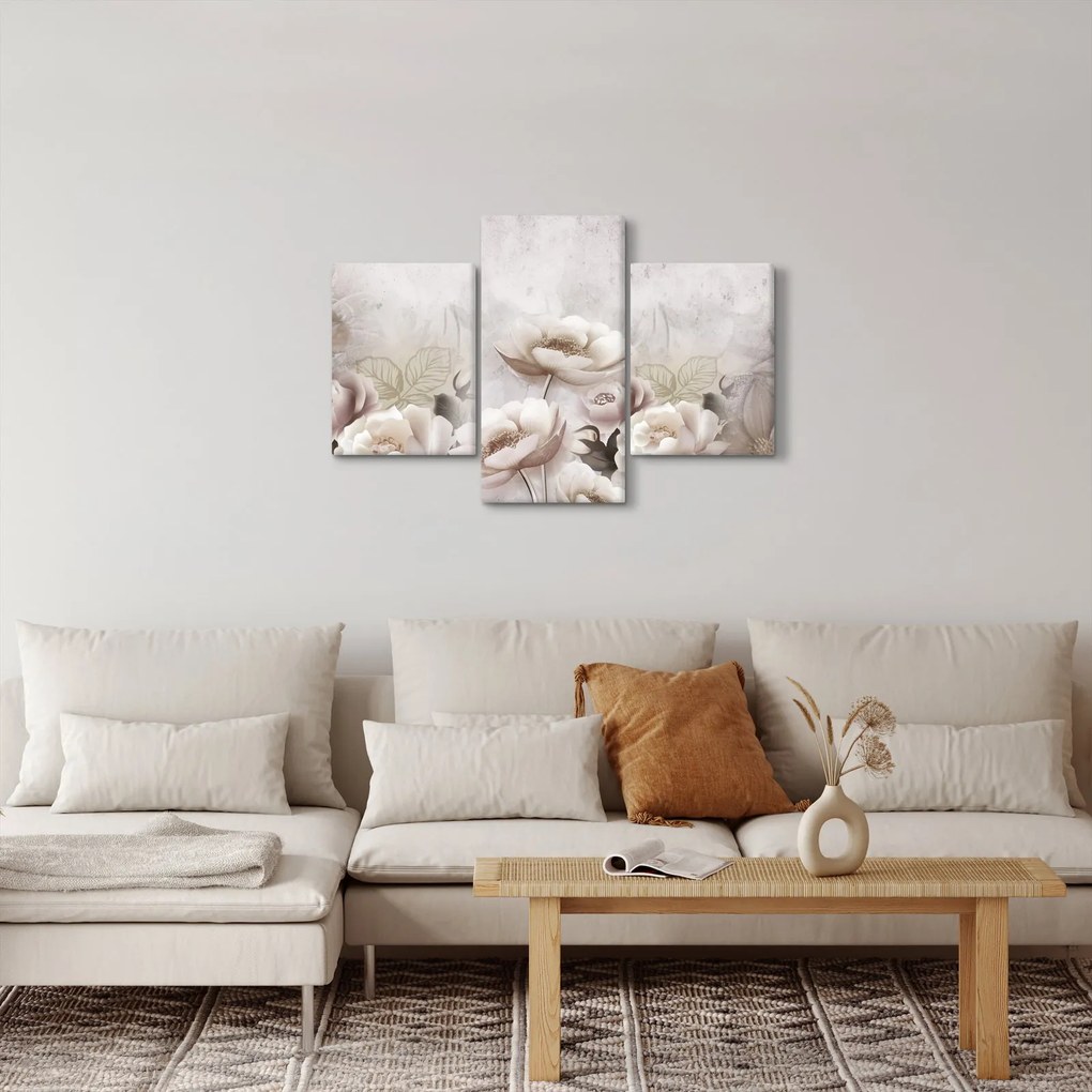 Kép - Rózsaszín bokrok (90x60 cm)