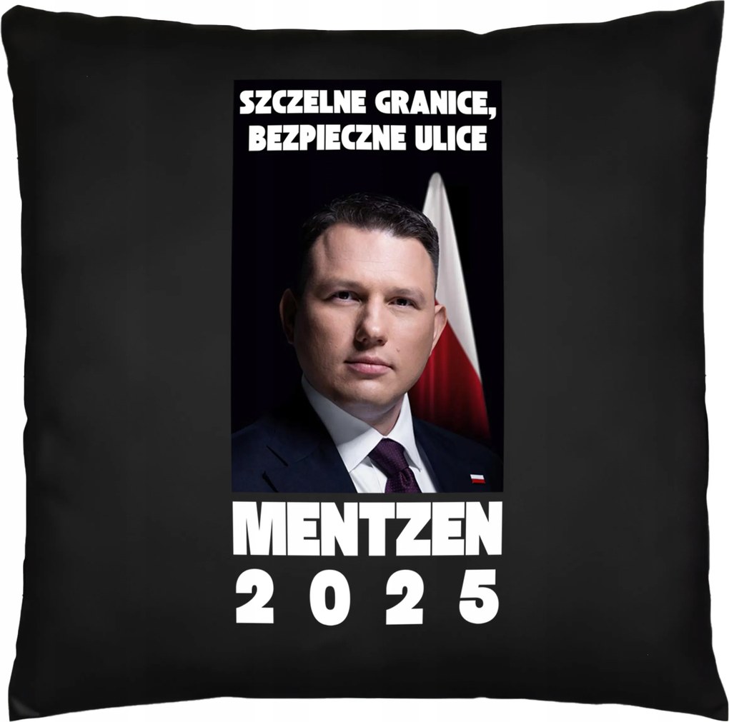 Ajándék Mentzen Nyomtatott Párna Fekete Sławomir Légmentesen záródó Határok Elnök