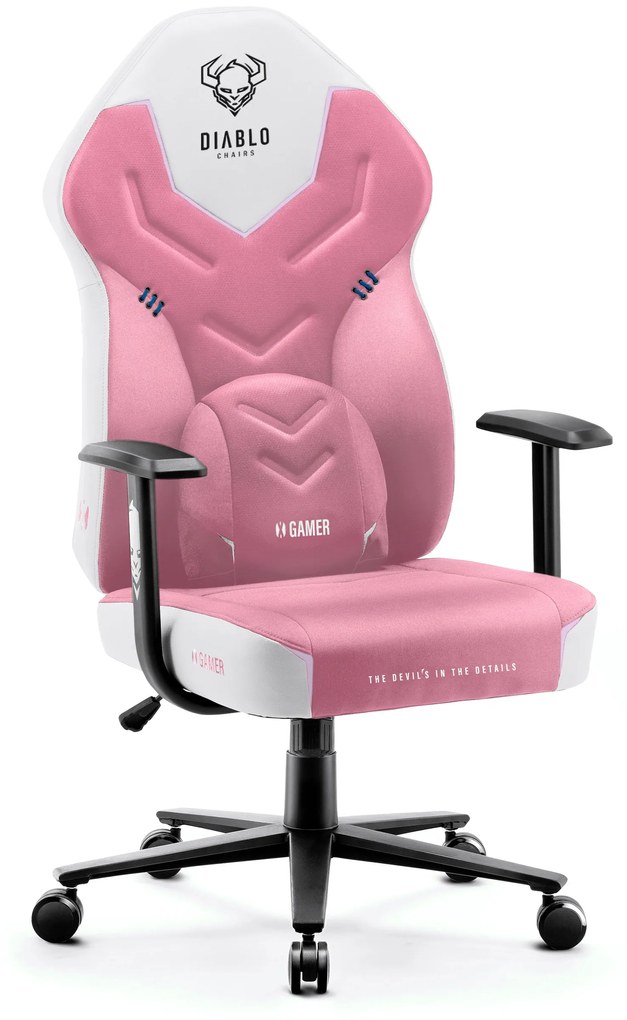 Diablo X-Gamer 2.0 Gamer szék Átlagos méret: Marshmallow Pink, Rózsaszín