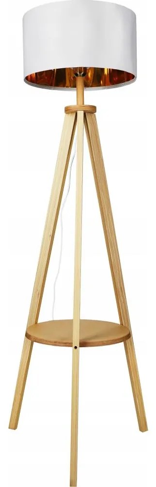 Fehér állólámpa 1xE27/40W/230V