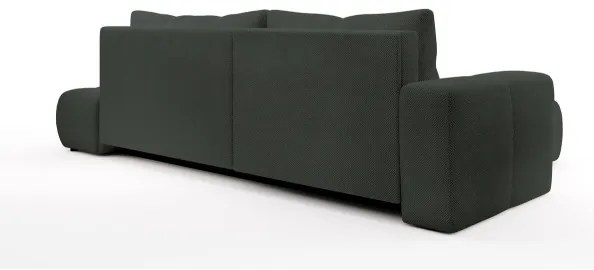 Ágyazható, kárpitozott L alakú sarokülőgarnitúra tárolóval ALMADA, balos, antracit