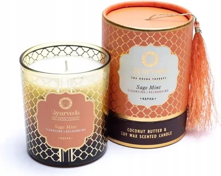Ayurvéda illatgyertya Zsálya és menta