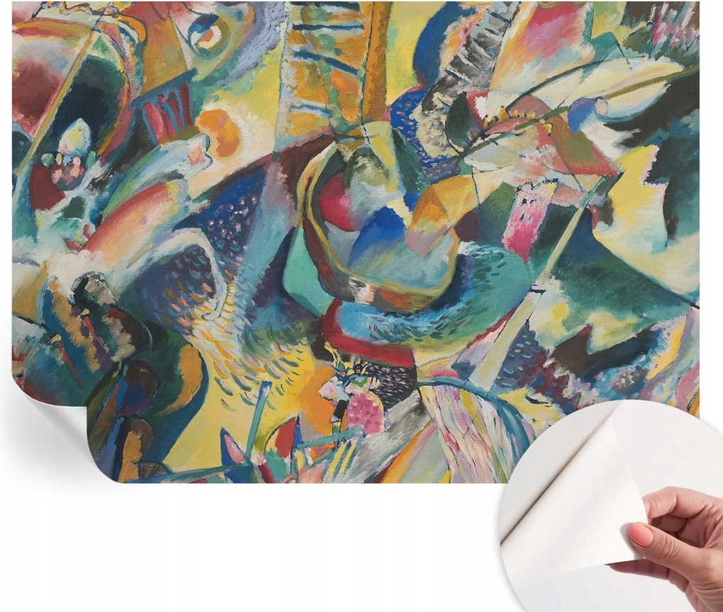 Dekoratív öntapadós fotótapéta irodába Színes absztrakt 208x146 cm