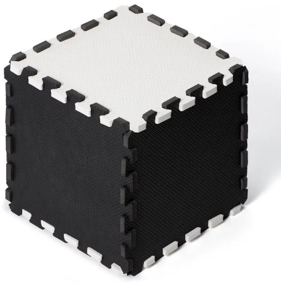 KINDERKRAFT - Habszivacs kirakós LUNO 30db fekete/fehér