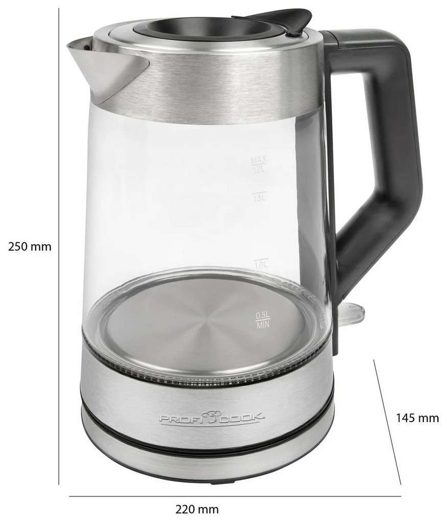 ProfiCook WKS 1190 G gyorsforraló, 1,7 l