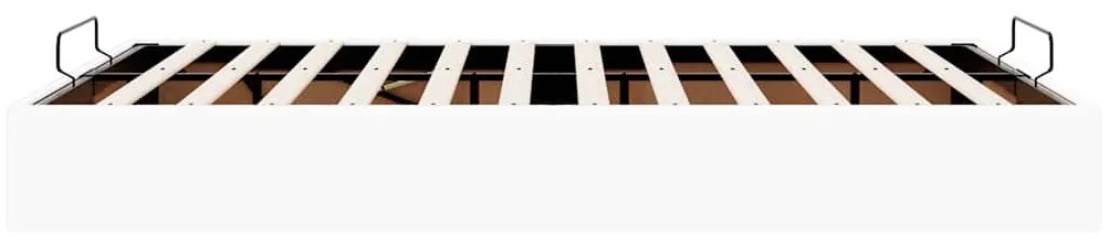 Ottomán ágykeret matrac nélkül fehér 140x190 cm műbőr