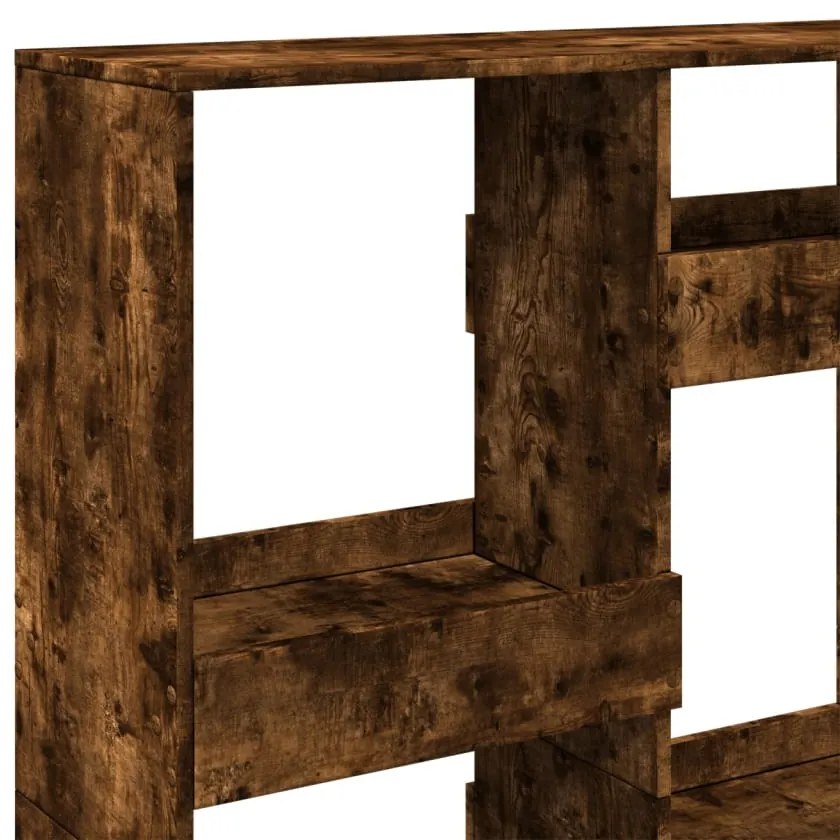 füstös tölgy színű szerelt fa könyvespolc 100 x 33 x 135 cm