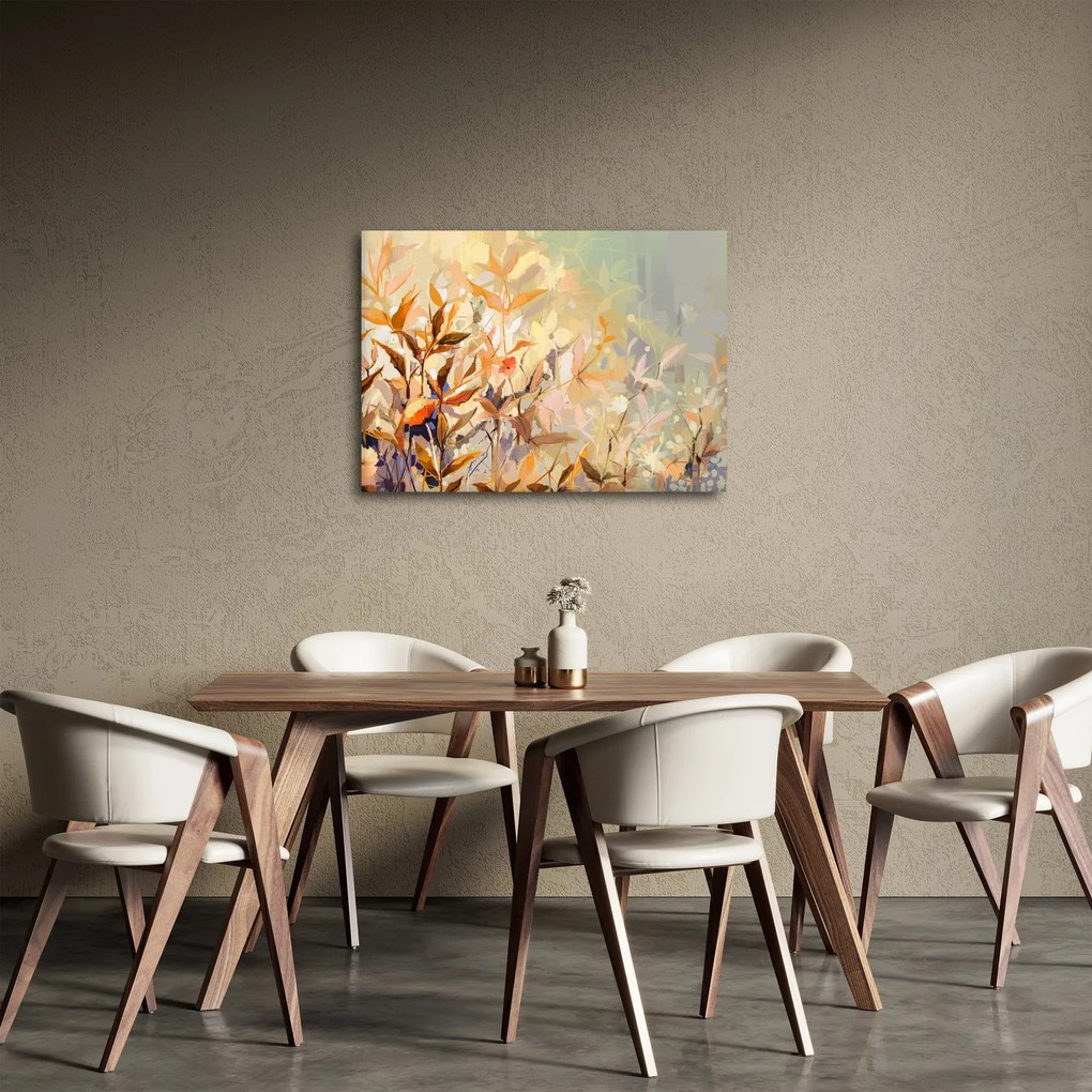 Kép - Festett növények (70x50 cm)