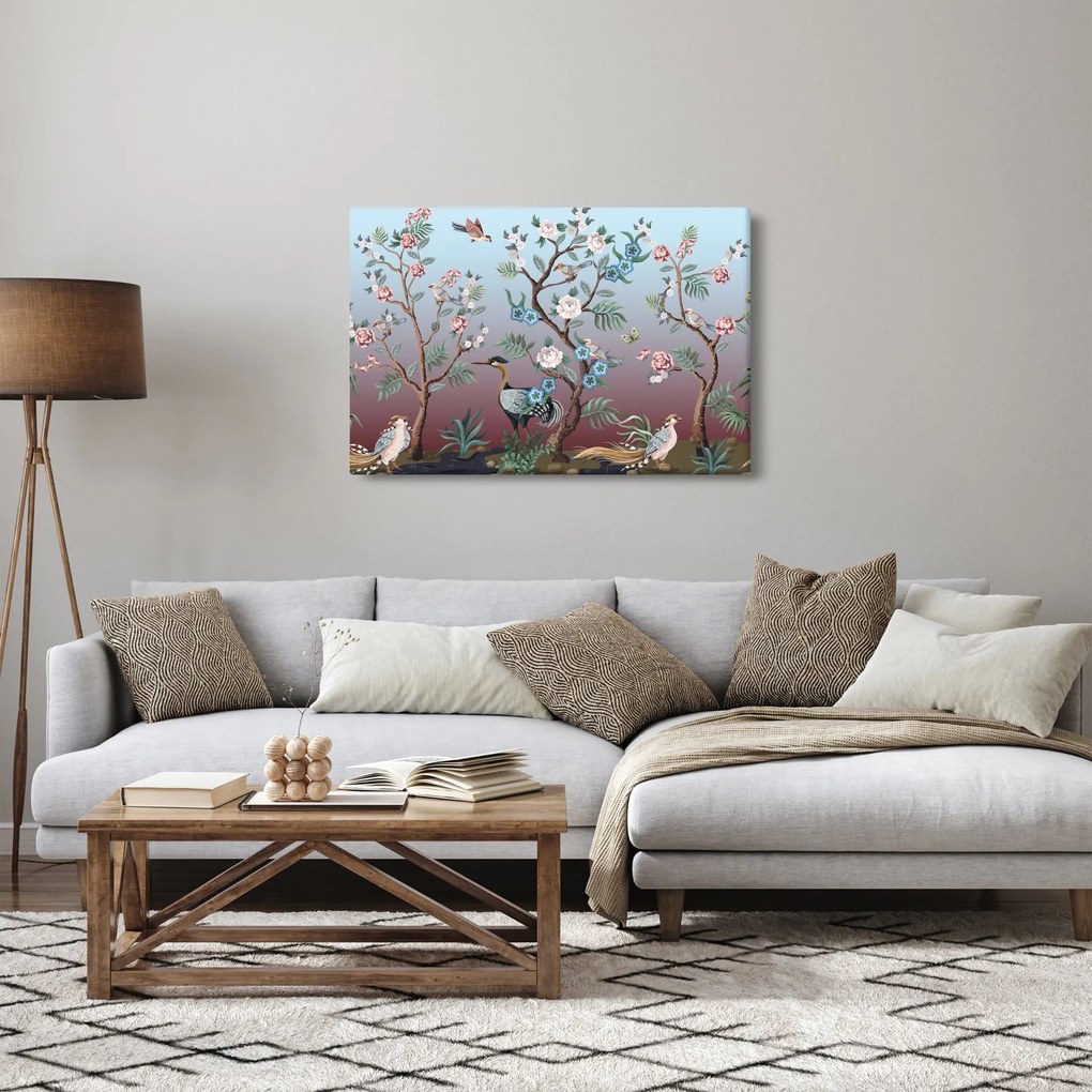 Kép - madár park (90x60 cm)