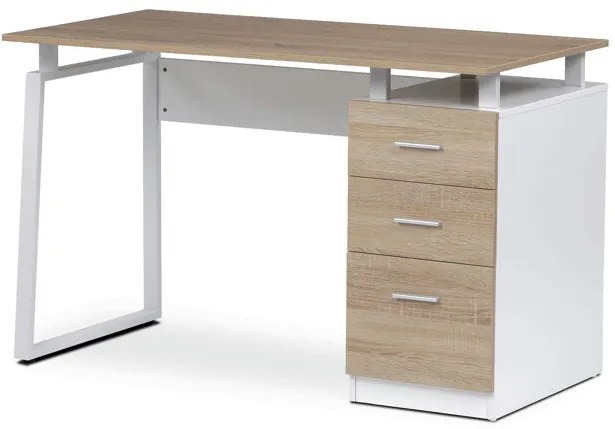 Irodai Íróasztal 120×60 cm, Sonoma Tölgy Melamin. APC-3218 SON