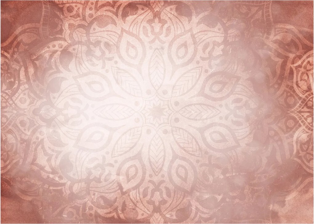 Kép - Rózsaszín mandala (üvegen) (70x50 cm)