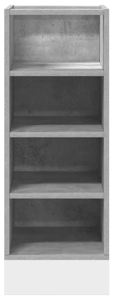 betonszürke szerelt fa alsószekrény 30x44,5x81,5 cm