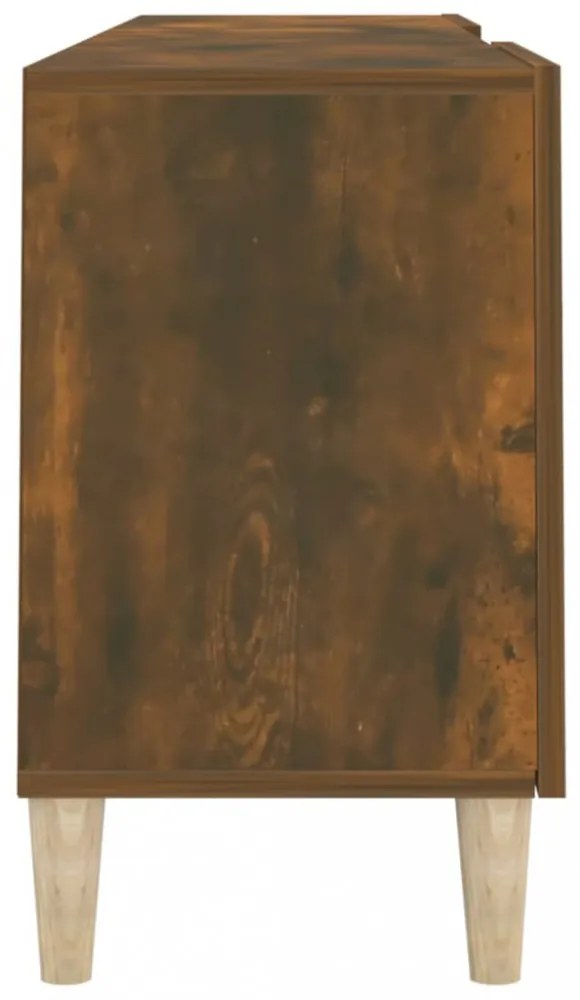 füstös tölgy színű szerelt fa TV-szekrény 150 x 30 x 50 cm