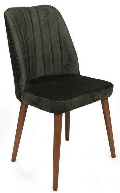 Alfa Khaki és Walnut étkezőszék-készlet, 2 db