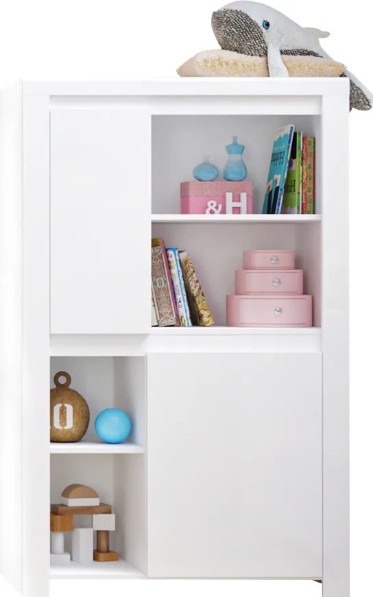 Polcállvány 2D, fehér fényes, LINDY