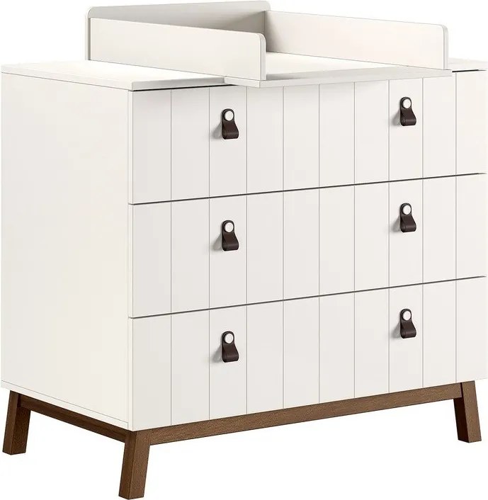 Bézs pelenkázó asztal pelenkázó feltéttel 98,5x94x57 cm Sezane – Vipack