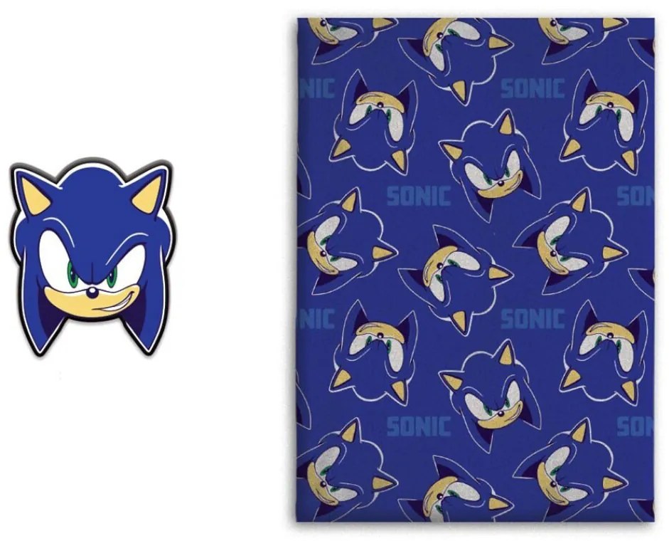 Sonic a sündisznó Spin Dash polár takaró és forma párna szett