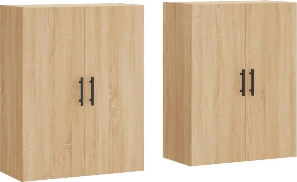 vidaXL 2 db sonoma tölgy fali szekrény 69,5 x 34 x 90 cm