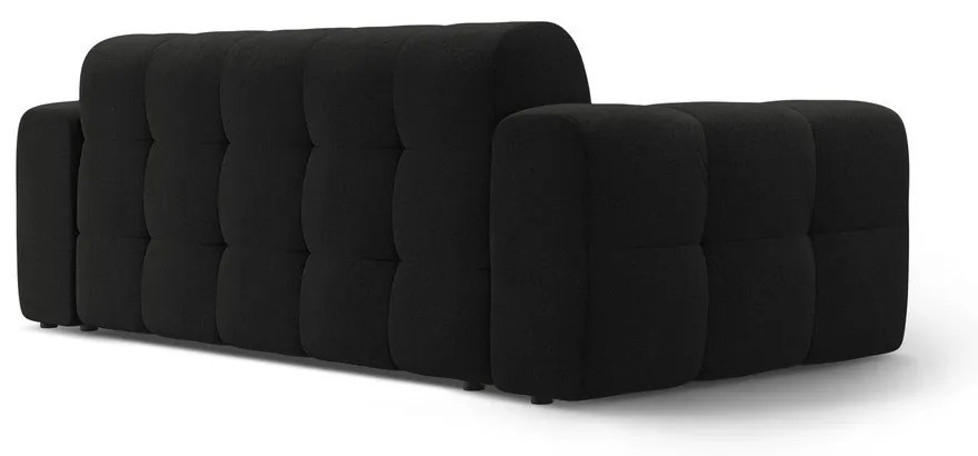 Fekete kanapé 222 cm Kendal – Micadoni