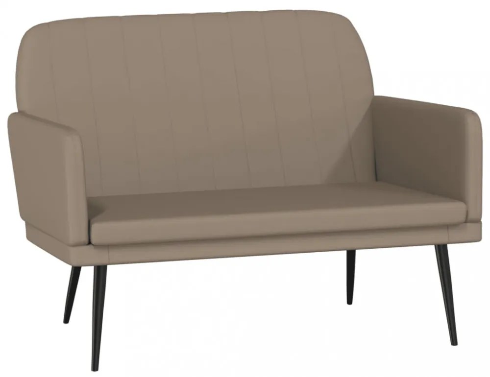 kávészínű műbőr pad 107 x 80 x 81 cm