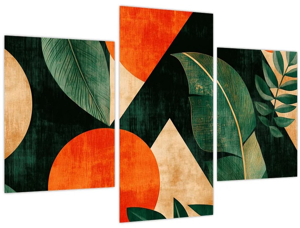Kép - Geometrikus természeti minták II. (90x60 cm)