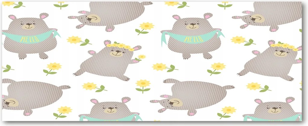 Lacobel konyhaszekrény macik illusztráció XXL