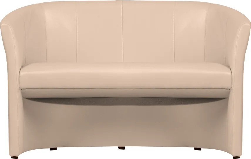 Klub duplafotel, textilbőr, bézs színű, CUBA