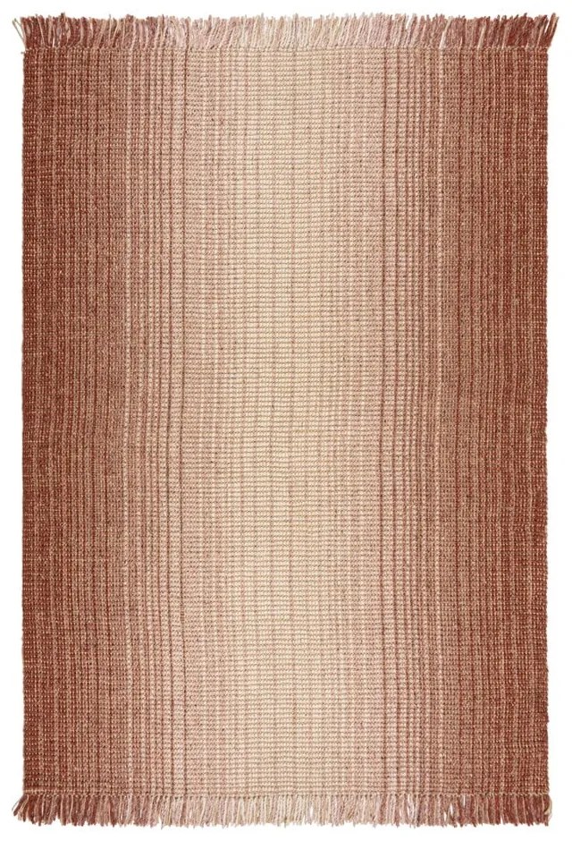 Piros kétoldalas kézi szövésű jutakeverék szőnyeg 160x230 cm Jute Ombre Red – Flair Rugs
