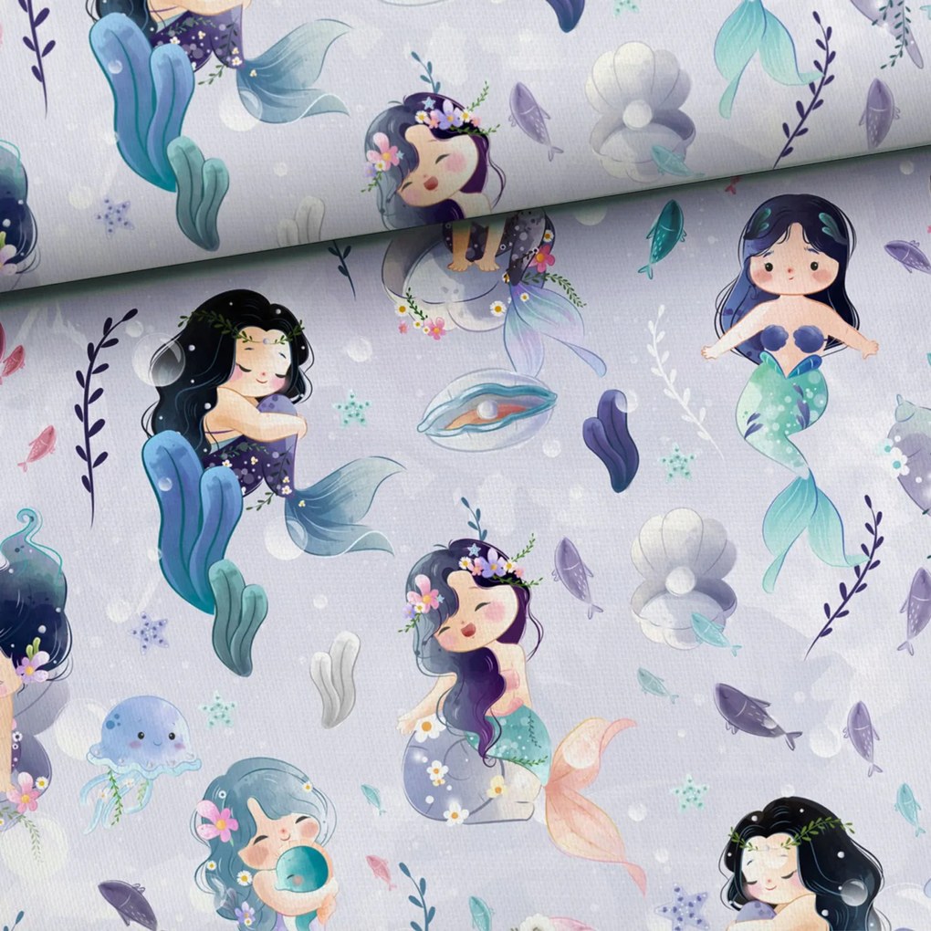 Függöny anyaga Édes sellő levendula