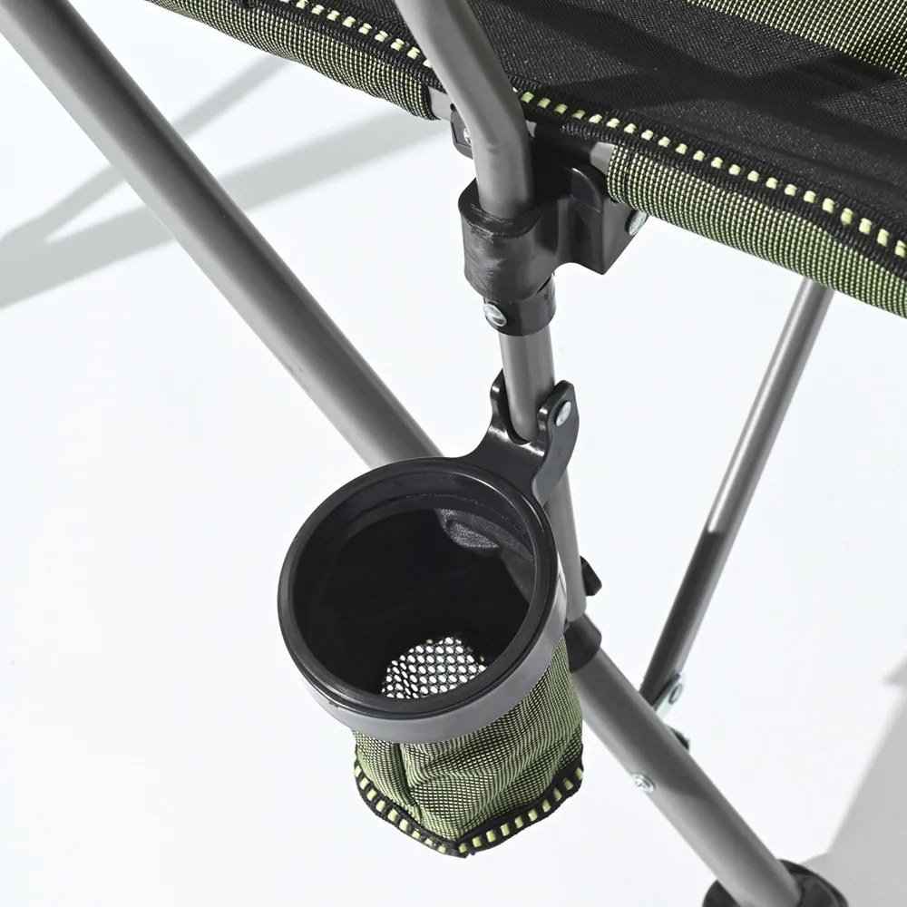 Leziter Comfort Plus karfás horgász szék pohártartóval zöld